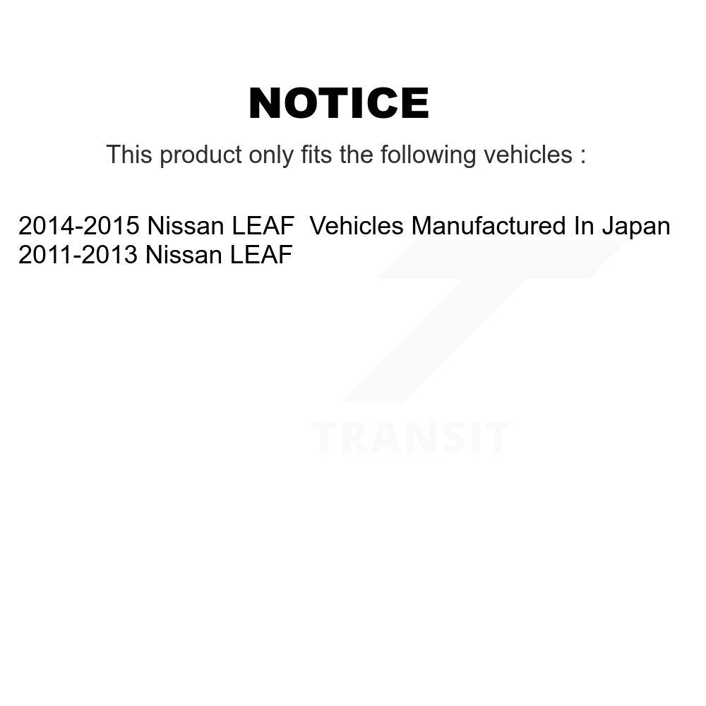 Front Rear Ceramic Brake Pads Kit For Nissan LEAF