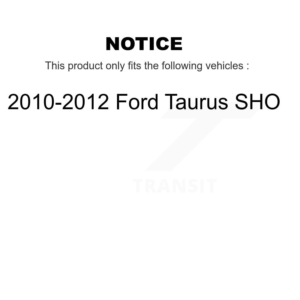 Front Rear Ceramic Brake Pads Kit For 2010-2012 Ford Taurus SHO