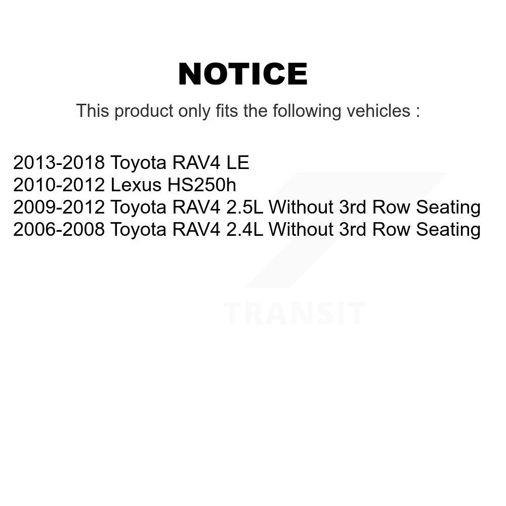 Front Rear Ceramic Brake Pads Kit For Toyota RAV4 Lexus HS250h