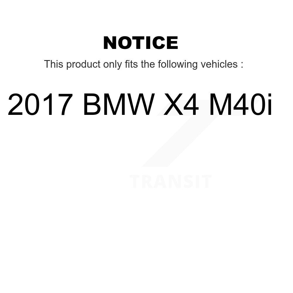 Front Rear Ceramic Brake Pads Kit For 2017 BMW X4 M40i