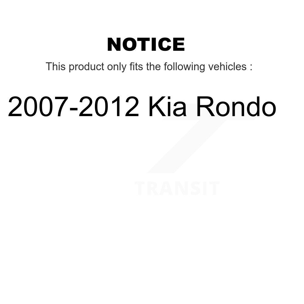 Front Rear Ceramic Brake Pads Kit For 2007-2012 Kia Rondo