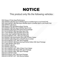 Load image into Gallery viewer, Front Rear Ceramic Brake Pads Kit For INFINITI G37 Q50 Q60 M37 Nissan 370Z Q70 Z