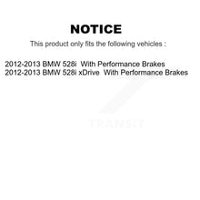 Charger l&#39;image dans la galerie, Front Rear Ceramic Brake Pads Kit For BMW 528i xDrive With Performance Brakes