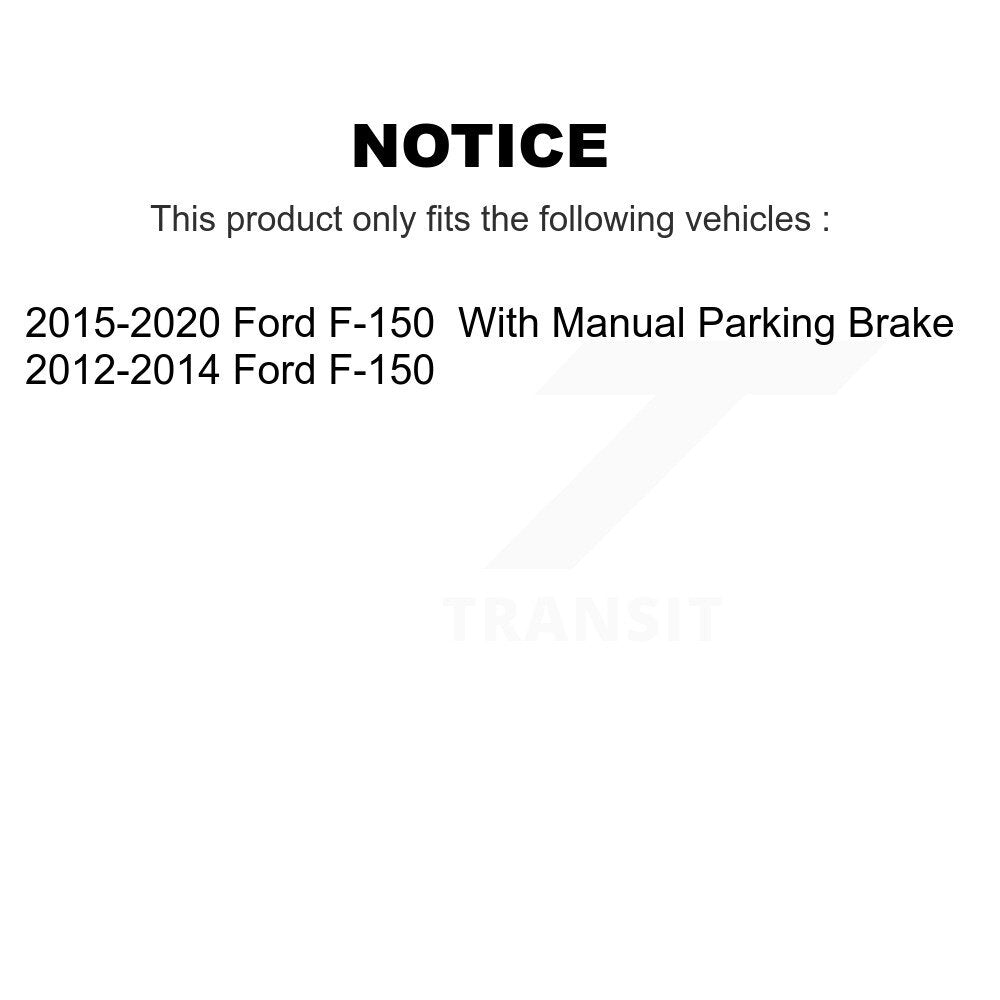 Front Rear Ceramic Brake Pads Kit For Ford F-150