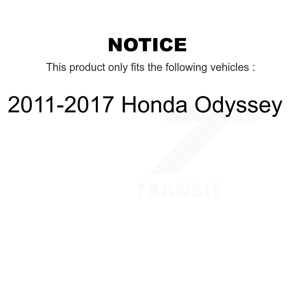 Front Rear Ceramic Brake Pads Kit For 2011-2017 Honda Odyssey