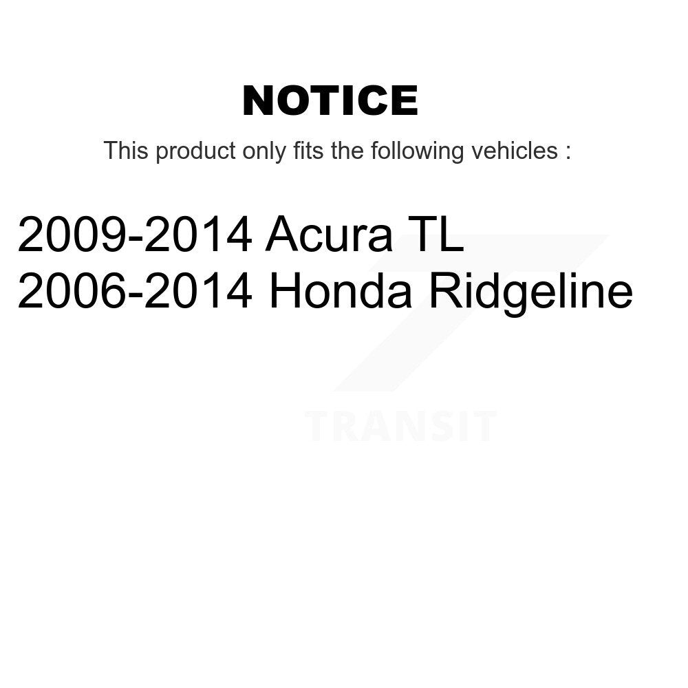 Front Rear Ceramic Brake Pads Kit For Honda Ridgeline Acura TL