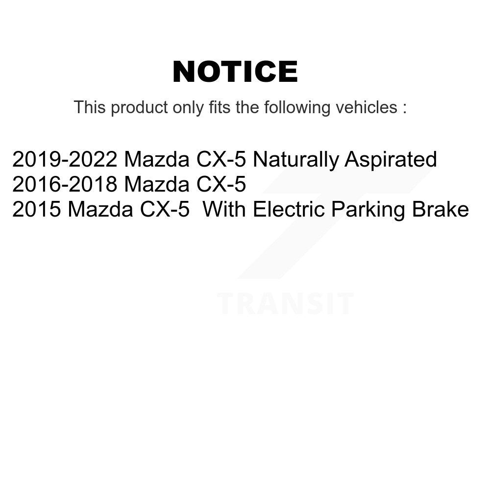 Front Rear Ceramic Brake Pads Kit For Mazda CX-5