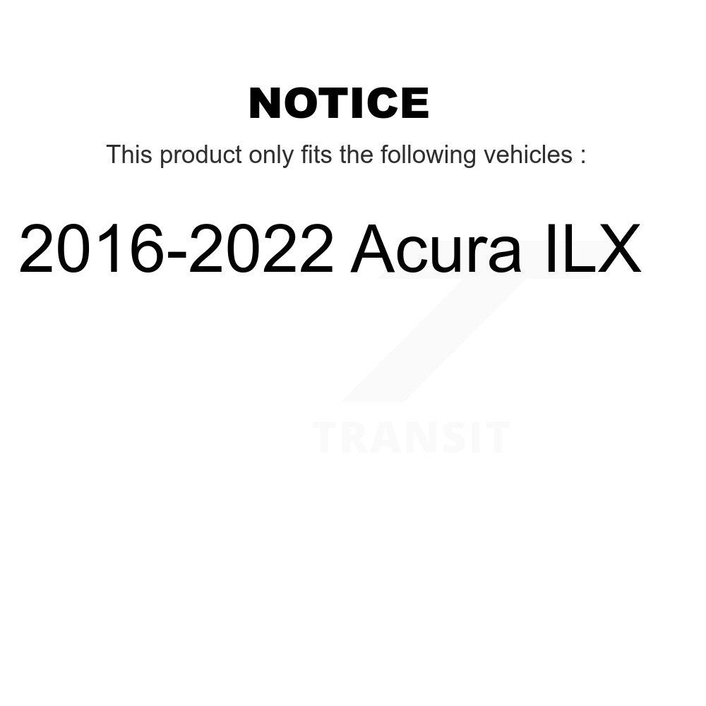 Front Rear Ceramic Brake Pads Kit For 2016-2022 Acura ILX