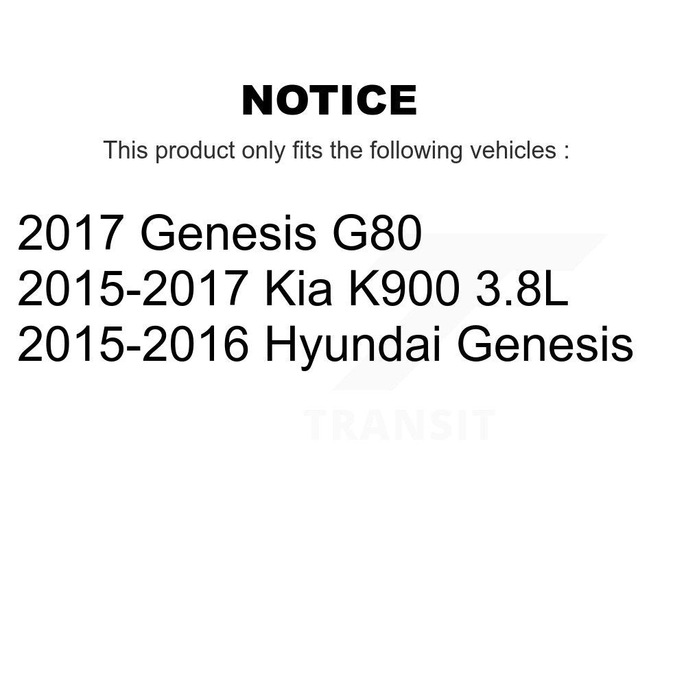 Front Rear Ceramic Brake Pads Kit For Hyundai Genesis G80 Kia K900