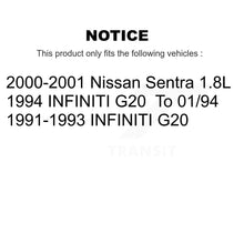 Charger l&#39;image dans la galerie, Front Rear Ceramic Brake Pads Kit For Nissan Sentra Infiniti G20 INFINITI