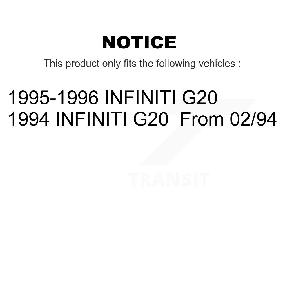 Front Rear Ceramic Brake Pads Kit For INFINITI G20