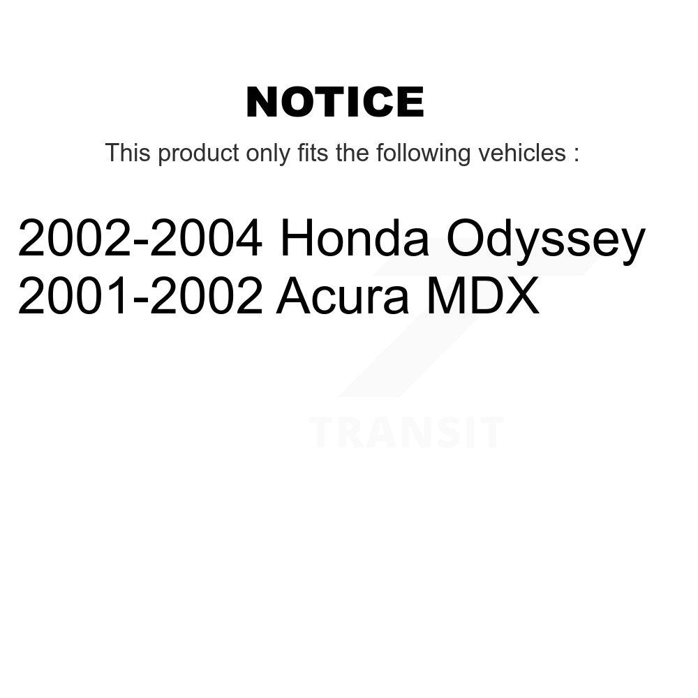 Front Rear Ceramic Brake Pads Kit For Honda Odyssey Acura MDX