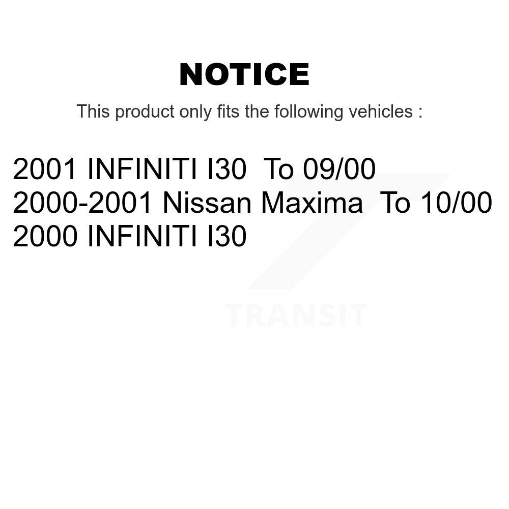 Front Rear Ceramic Brake Pads Kit For Nissan Maxima Infiniti I30 INFINITI