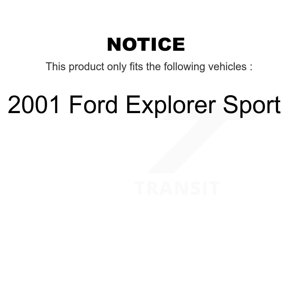 Front Rear Ceramic Brake Pads Kit For 2001 Ford Explorer Sport