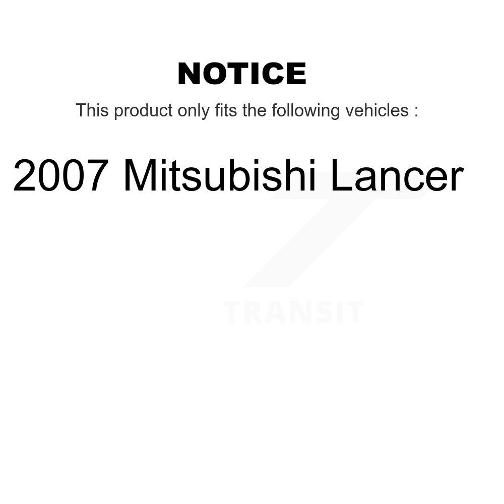 Front Rear Ceramic Brake Pads Kit For 2007 Mitsubishi Lancer