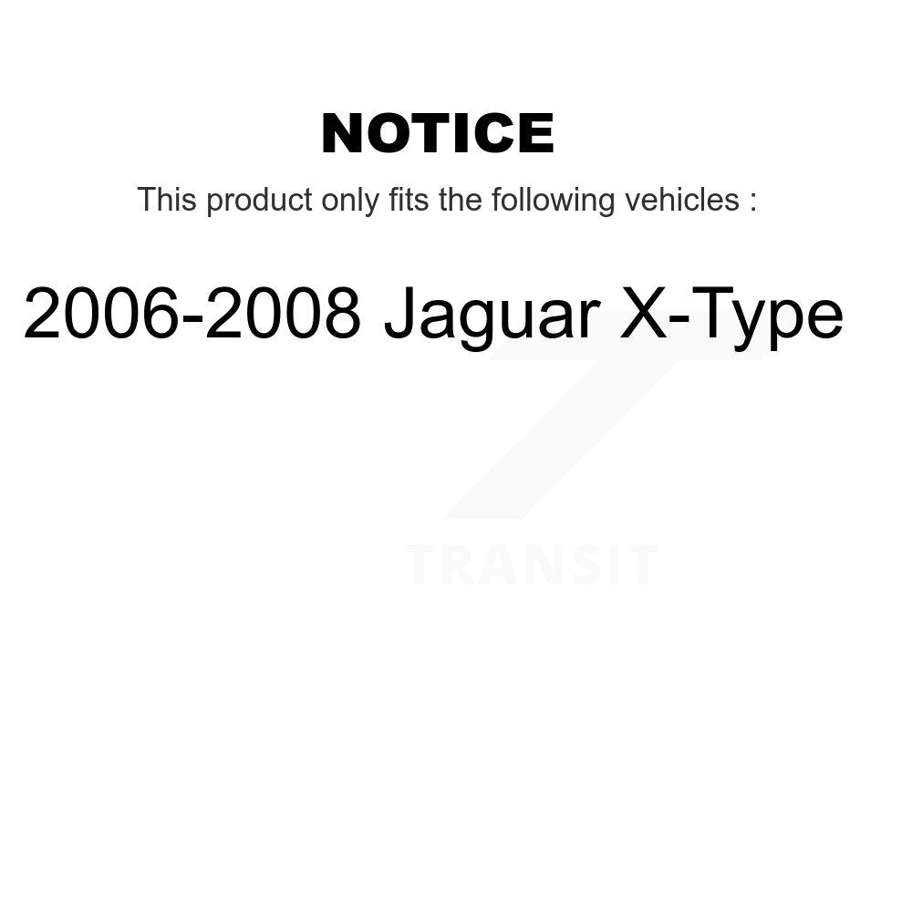 Front Rear Ceramic Brake Pads Kit For 2006-2008 Jaguar X-Type