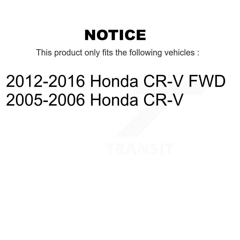 Front Rear Ceramic Brake Pads Kit For Honda CR-V