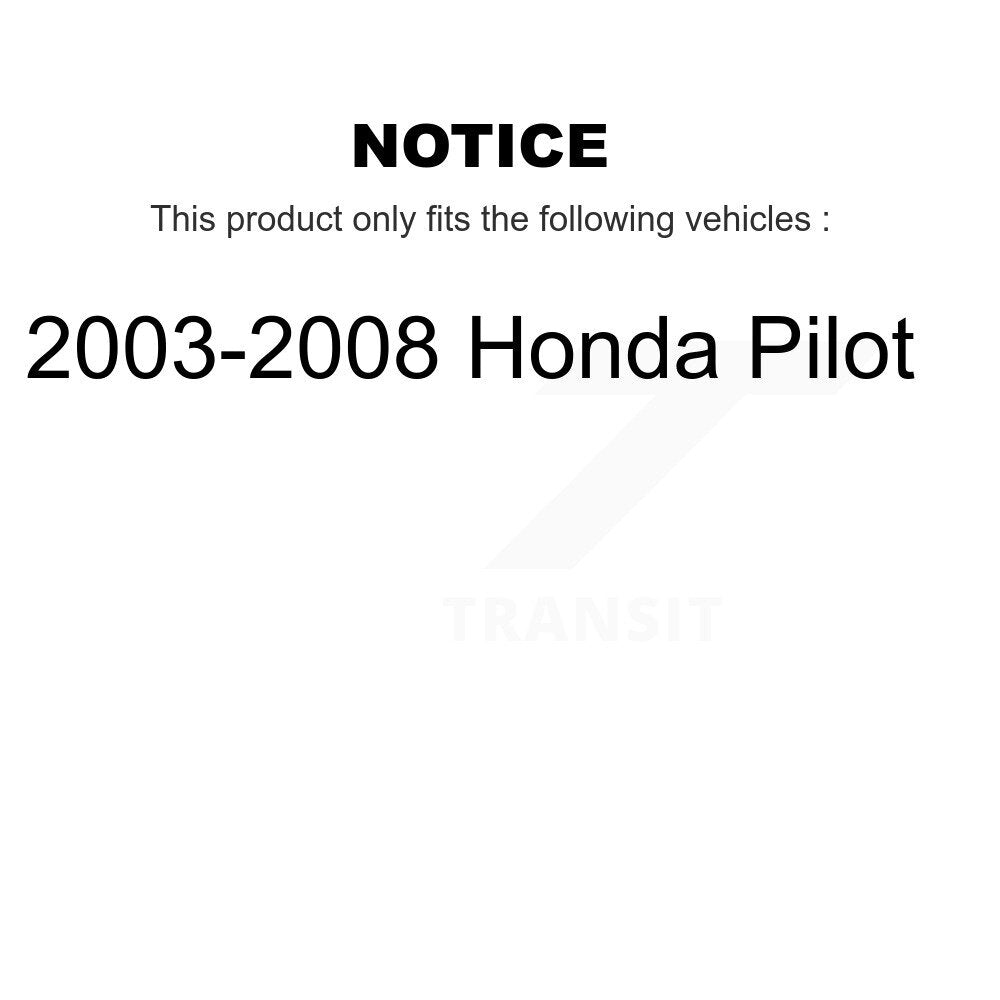 Front Rear Ceramic Brake Pads Kit For 2003-2008 Honda Pilot