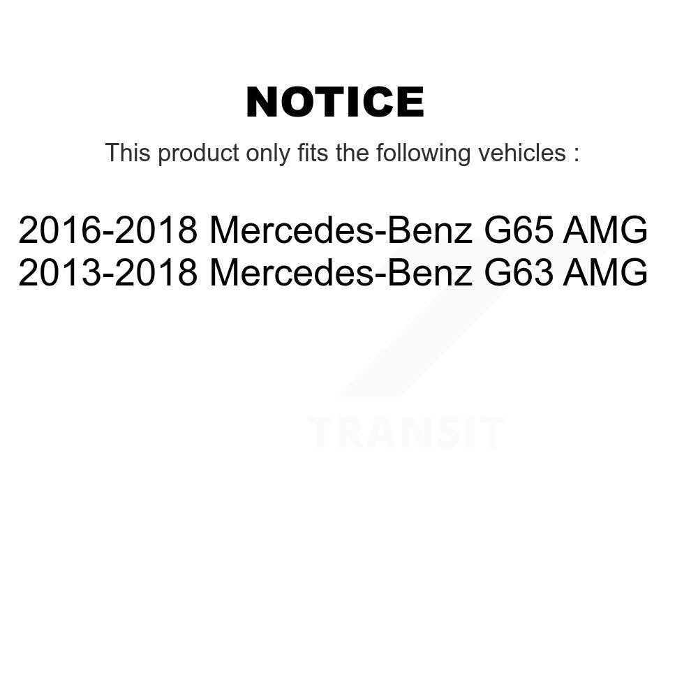 Front Rear Ceramic Brake Pads Kit For Mercedes-Benz G63 AMG G65