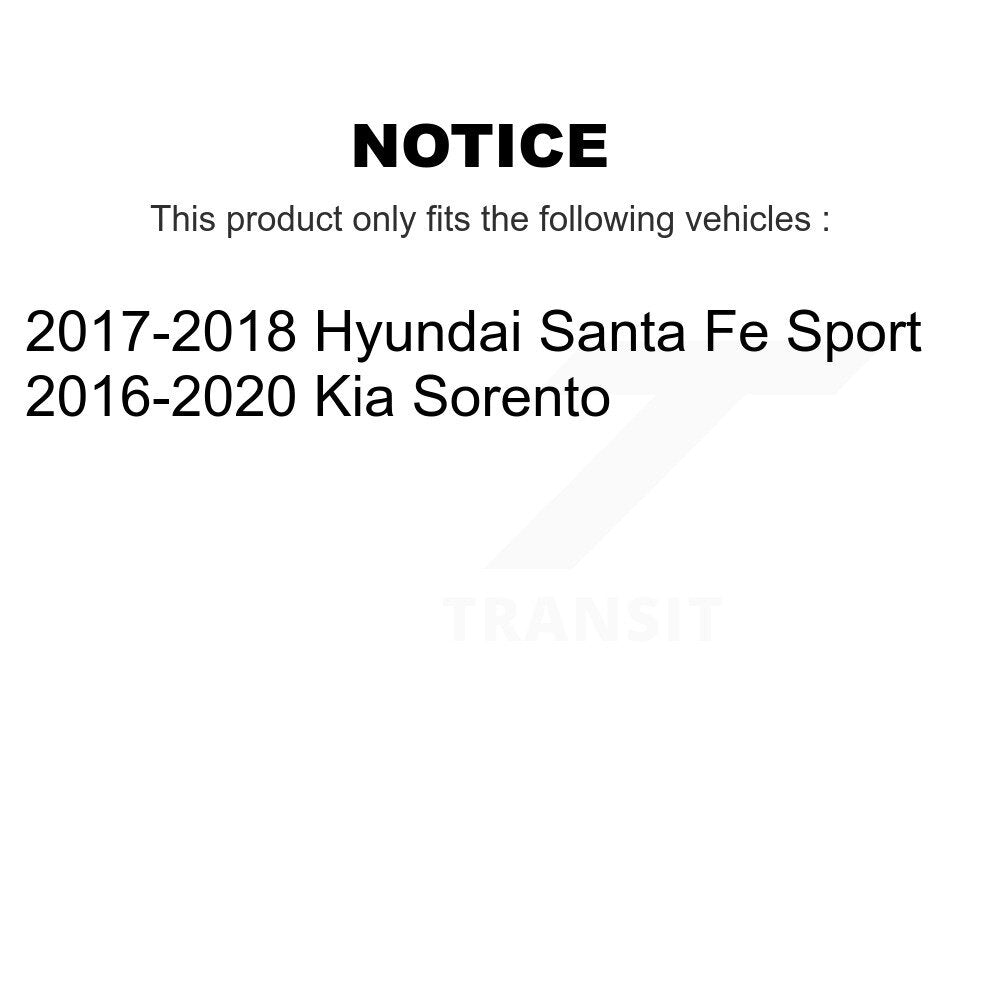 Front Rear Ceramic Brake Pads Kit For Kia Sorento Hyundai Santa Fe Sport