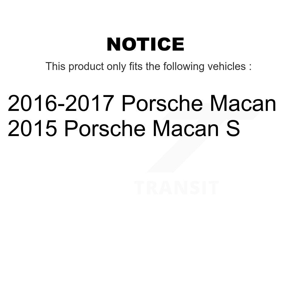 Front Rear Ceramic Brake Pads Kit For Porsche Macan