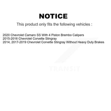 Load image into Gallery viewer, Front Rear Ceramic Brake Pads Kit For Chevrolet Corvette Camaro