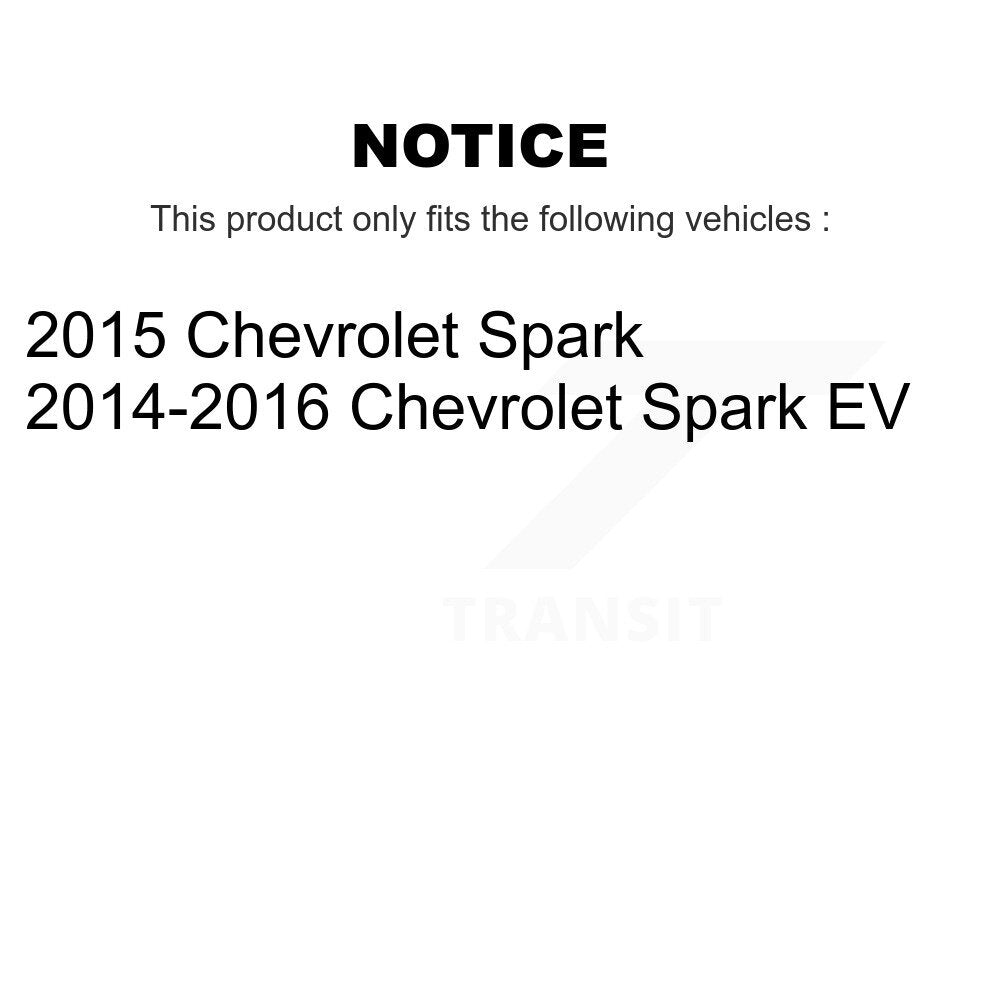 Front Rear Ceramic Brake Pads Kit For Chevrolet Spark EV