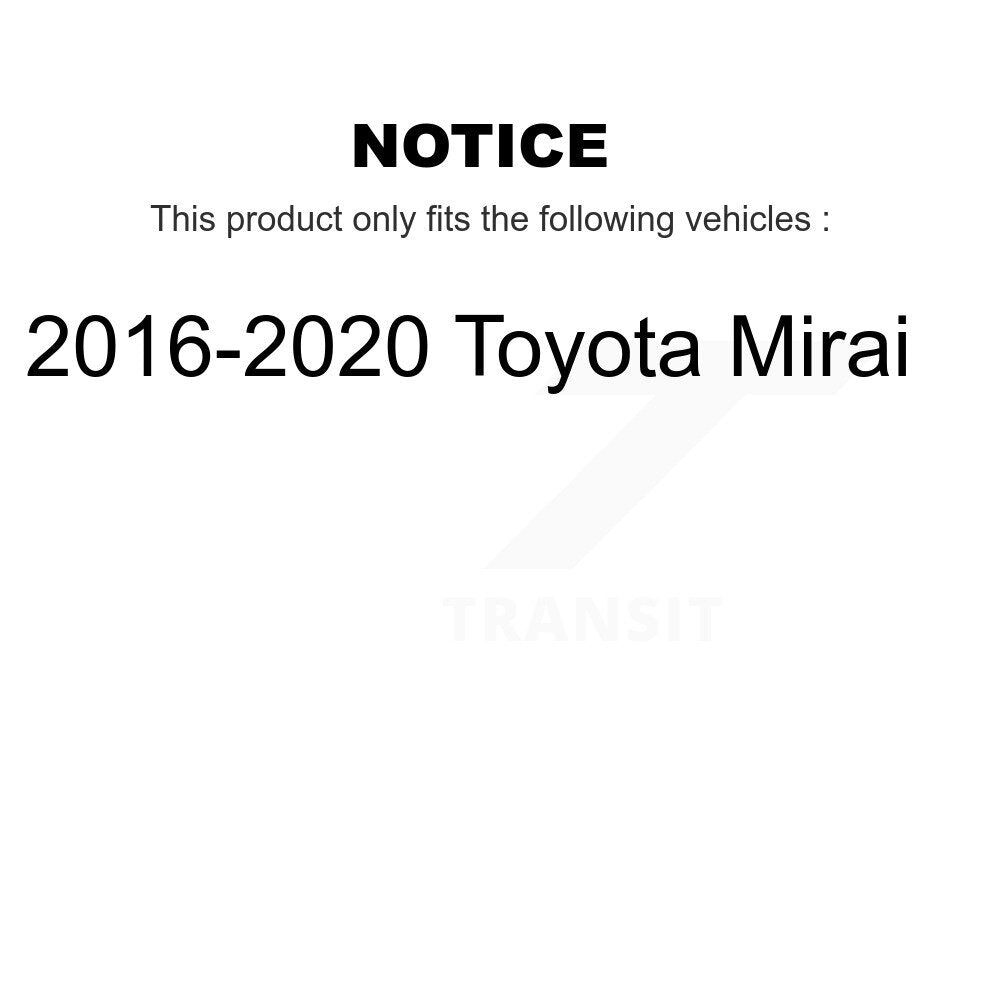 Front Rear Ceramic Brake Pads Kit For 2016-2020 Toyota Mirai