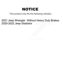 Load image into Gallery viewer, Front Rear Ceramic Brake Pads Kit For Jeep Gladiator Wrangler