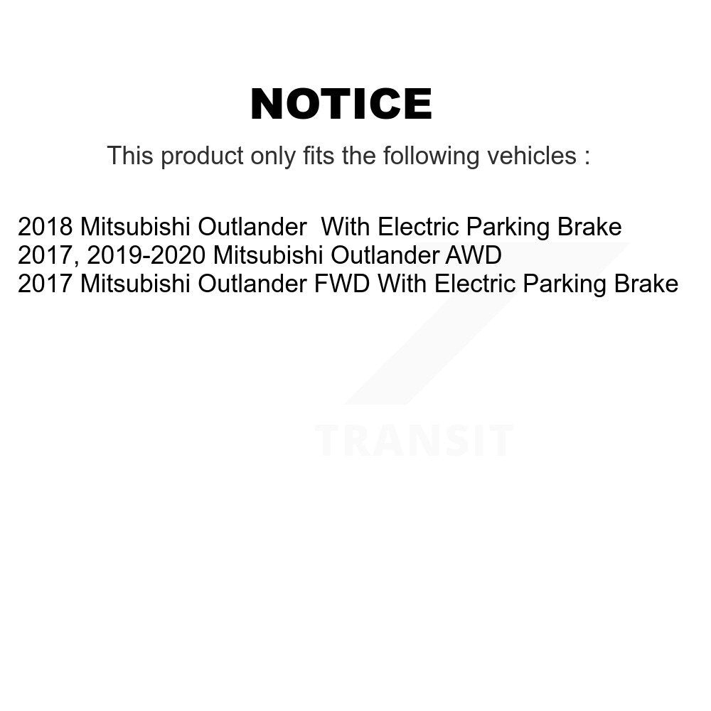 Front Rear Ceramic Brake Pads Kit For Mitsubishi Outlander