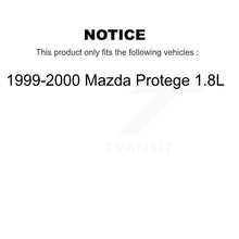 Load image into Gallery viewer, Front Rear Ceramic Brake Pads And Drum Shoe Kit For 1999-2000 Mazda Protege 1.8L