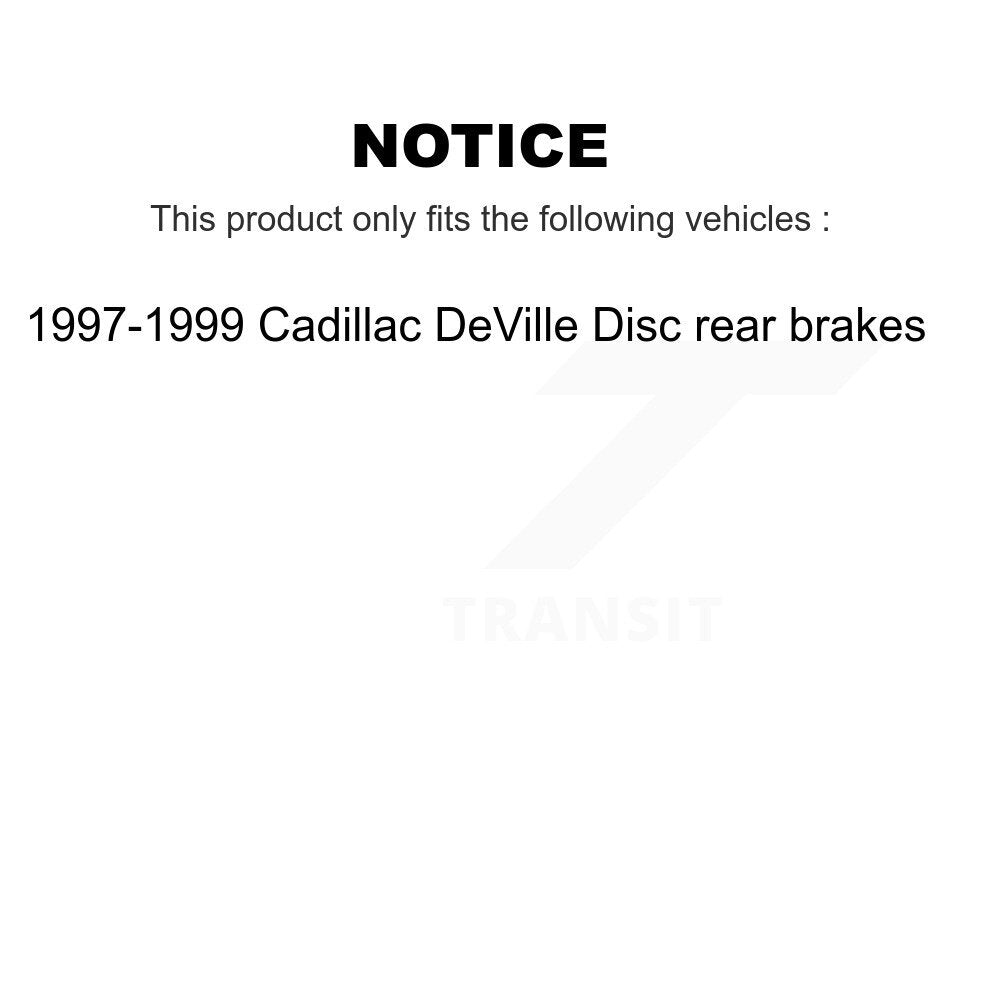 Front Rear Ceramic Brake Pads And Drum Shoes Kit For Cadillac DeVille