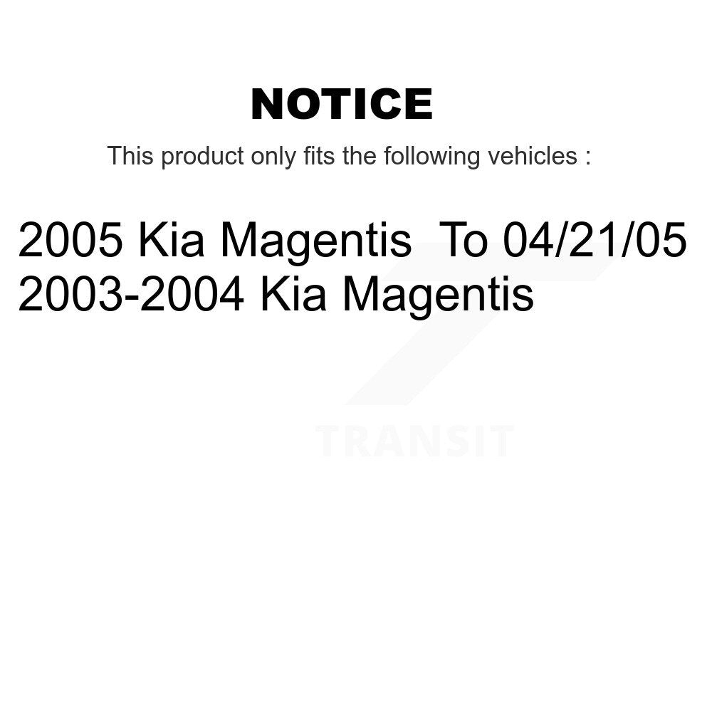 Front Rear Ceramic Brake Pads And Drum Shoes Kit For Kia Magentis