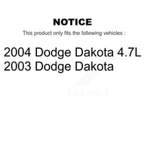 Charger l&#39;image dans la galerie, Front Rear Ceramic Brake Pads And Drum Shoes Kit For 2003-2004 Dodge Dakota