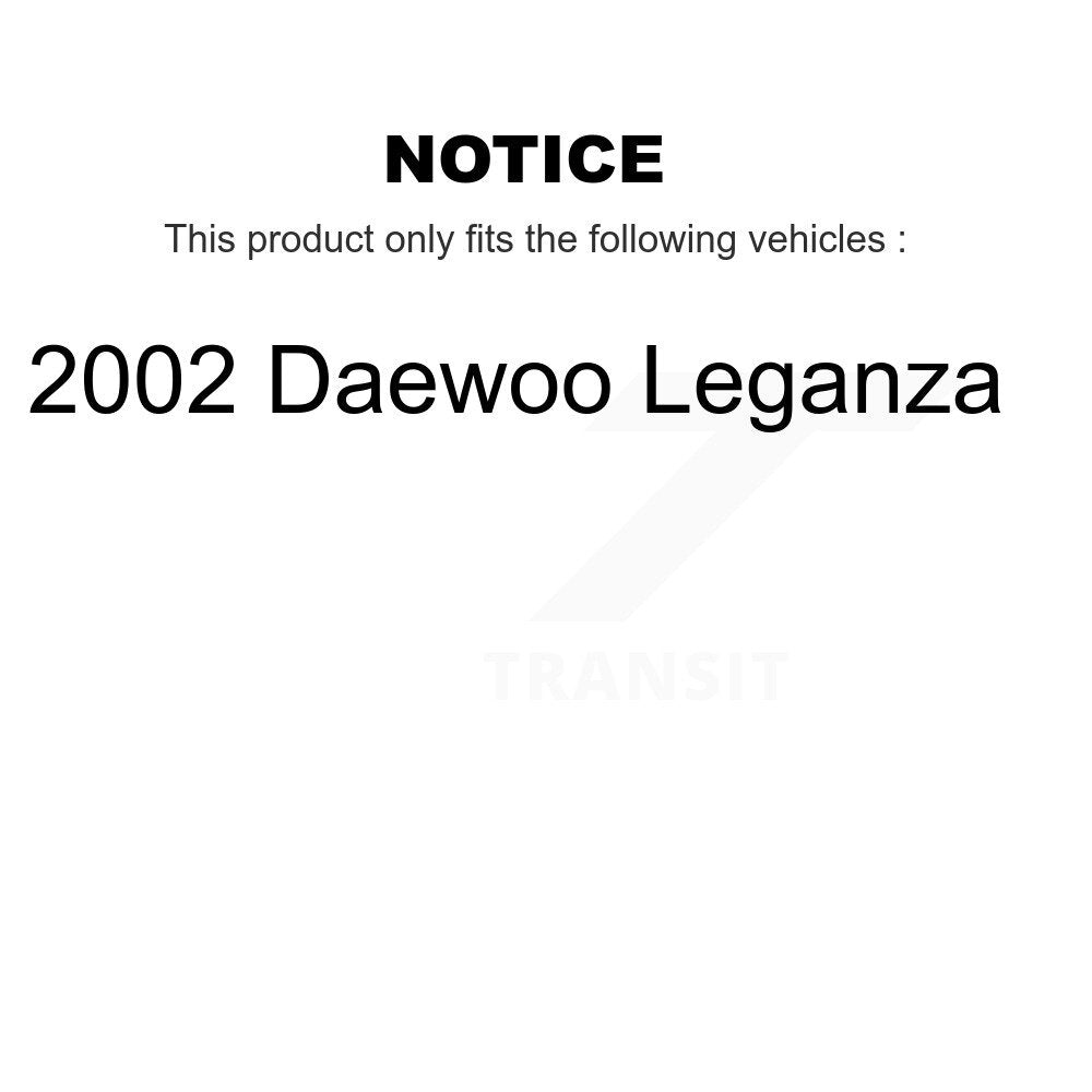 Front Rear Ceramic Brake Pads And Parking Shoes Kit For 2002 Daewoo Leganza