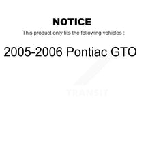 Load image into Gallery viewer, Front Rear Ceramic Brake Pads &amp; Parking Shoes Kit For 2005-2006 Pontiac GTO