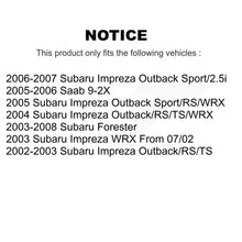 Load image into Gallery viewer, Front Rear Ceramic Brake Pads Parking Shoes Kit For Subaru Forester Impreza