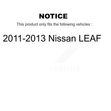 Load image into Gallery viewer, Front Rear Ceramic Brake Pads &amp; Parking Shoes Kit For 2011-2013 Nissan LEAF