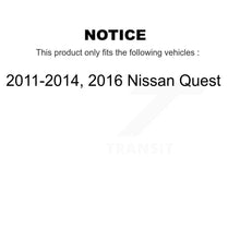 Load image into Gallery viewer, Front Rear Ceramic Brake Pads And Parking Shoes Kit For Nissan Quest