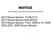 Load image into Gallery viewer, Front Rear Ceramic Brake Pads And Parking Shoes Kit For Nissan Murano