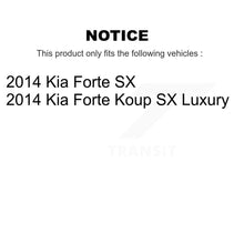 Charger l&#39;image dans la galerie, Front Rear Ceramic Brake Pads And Parking Shoes Kit For 2014-2014 Kia Forte Koup