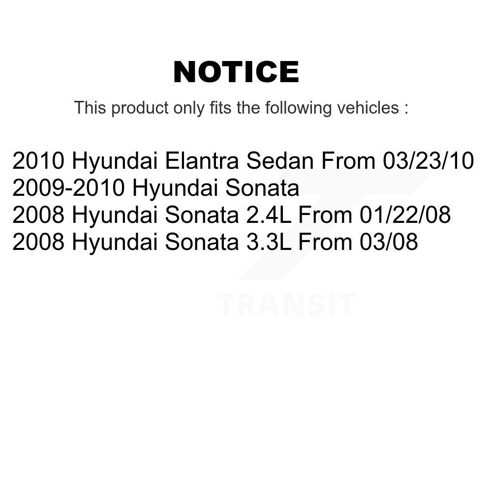 Front Rear Ceramic Brake Pads And Parking Shoes Kit For Hyundai Sonata Elantra