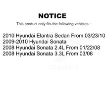 Charger l&#39;image dans la galerie, Front Rear Ceramic Brake Pads And Parking Shoes Kit For Hyundai Sonata Elantra