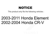 Load image into Gallery viewer, Front Rear Ceramic Brake Pads And Parking Shoes Kit For Honda CR-V Element