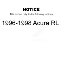 Charger l&#39;image dans la galerie, Front Rear Ceramic Brake Pads And Parking Shoes Kit For 1996-1998 Acura RL