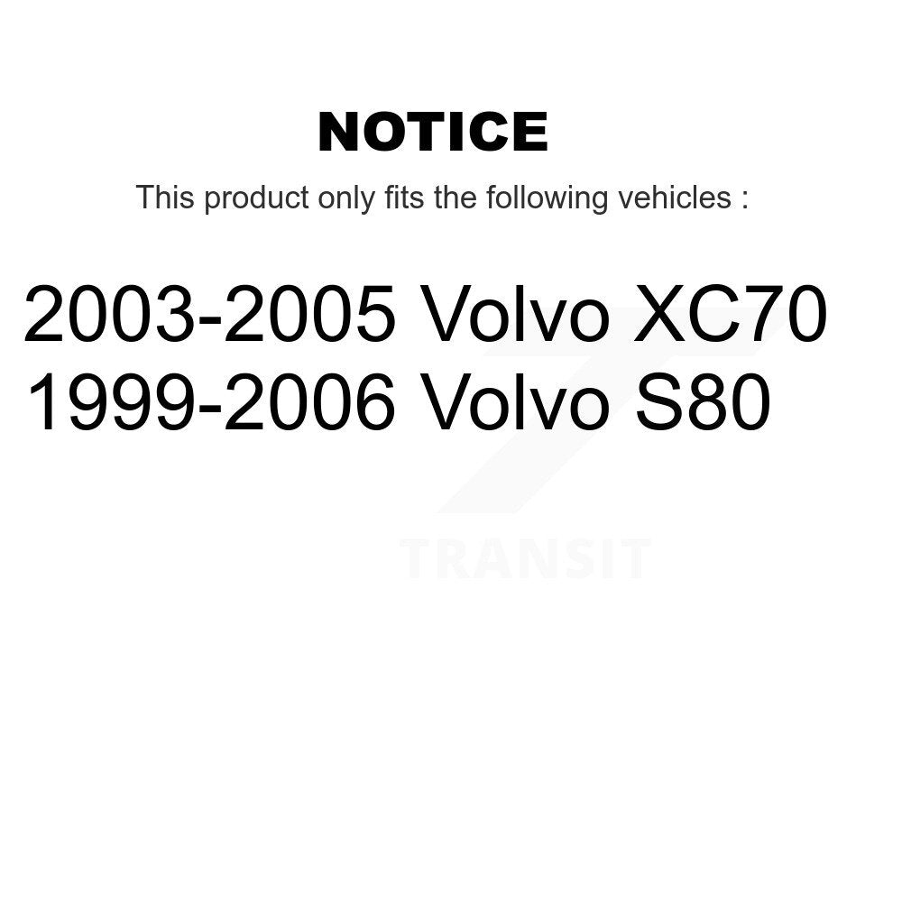 Front Rear Ceramic Brake Pads And Parking Shoes Kit For Volvo S80 XC70