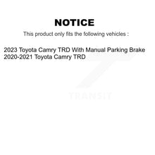 Load image into Gallery viewer, Front Rear Ceramic Brake Pads &amp; Parking Shoe Kit For 20-21 Toyota Camry TRD