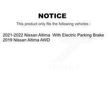 Charger l&#39;image dans la galerie, Front Rear Ceramic Brake Pads And Parking Shoes Kit For 2019 Nissan Altima AWD