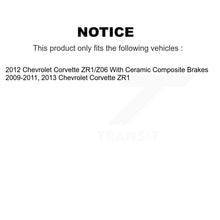 Load image into Gallery viewer, Front Rear Ceramic Brake Pads And Parking Shoes Kit For Chevrolet Corvette