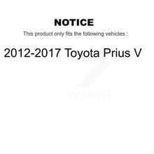 Charger l&#39;image dans la galerie, Front Rear Ceramic Brake Pads And Parking Shoes Kit For 2012-2017 Toyota Prius V